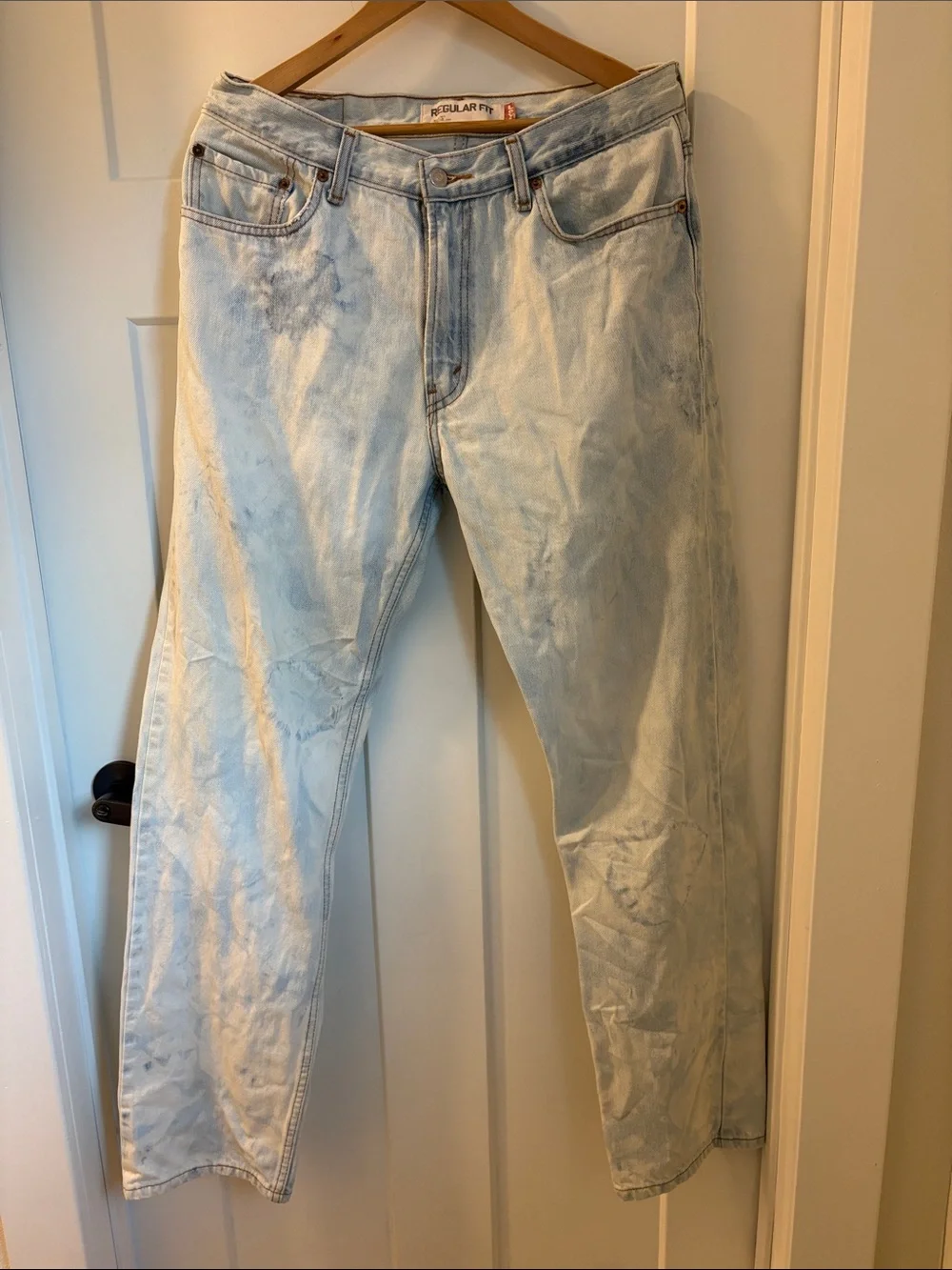 100% cotton acid washed Levi's